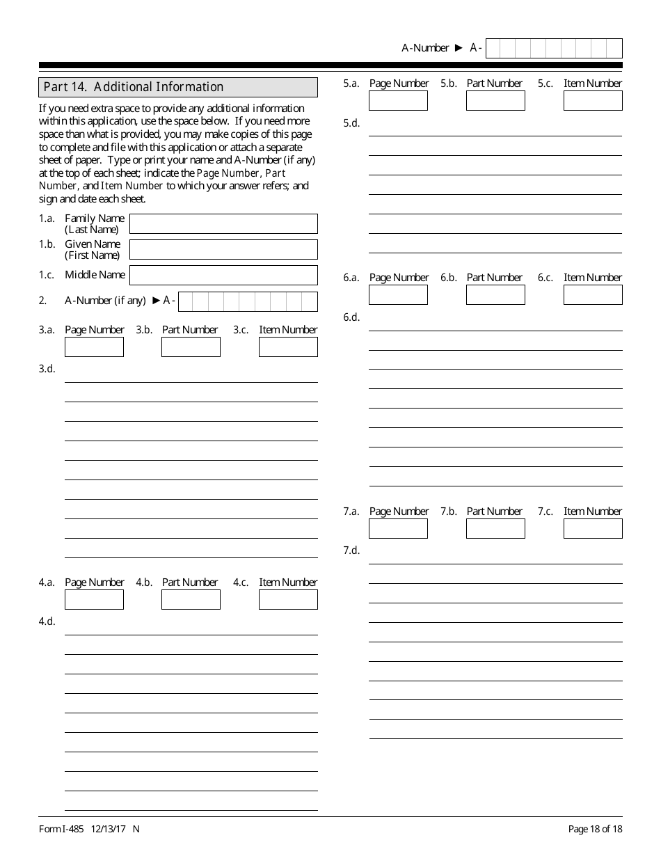 USCIS Form I-485 Application to Register Permanent Residence or Adjust Status, Page 18