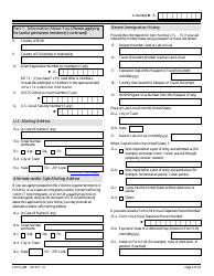 USCIS Form I-485 Application to Register Permanent Residence or Adjust Status, Page 2