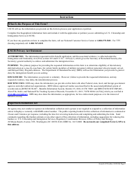USCIS Form G-325A Biographic Information (For Deferred Action), Page 2