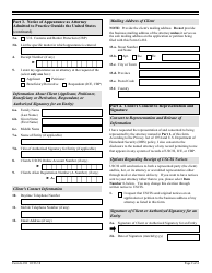 USCIS Form G-28I Notice of Entry of Appearance as Attorney in Matters Outside the Geographical Confines of the United States, Page 2