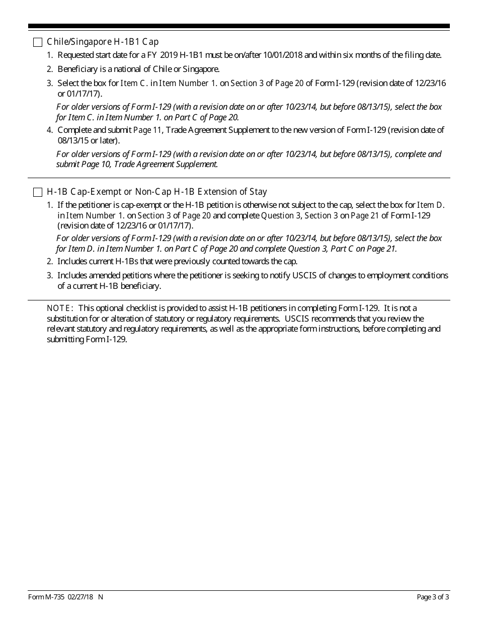 Uscis Form M 735 Fill Out Sign Online And Download Fillable Pdf Templateroller 3034