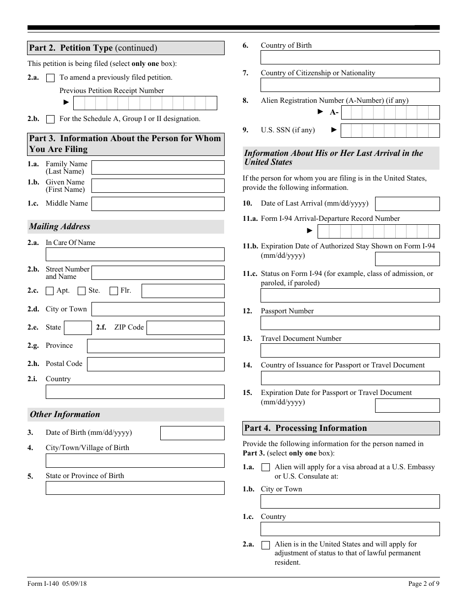 USCIS Form I-140 - Fill Out, Sign Online and Download Fillable PDF ...