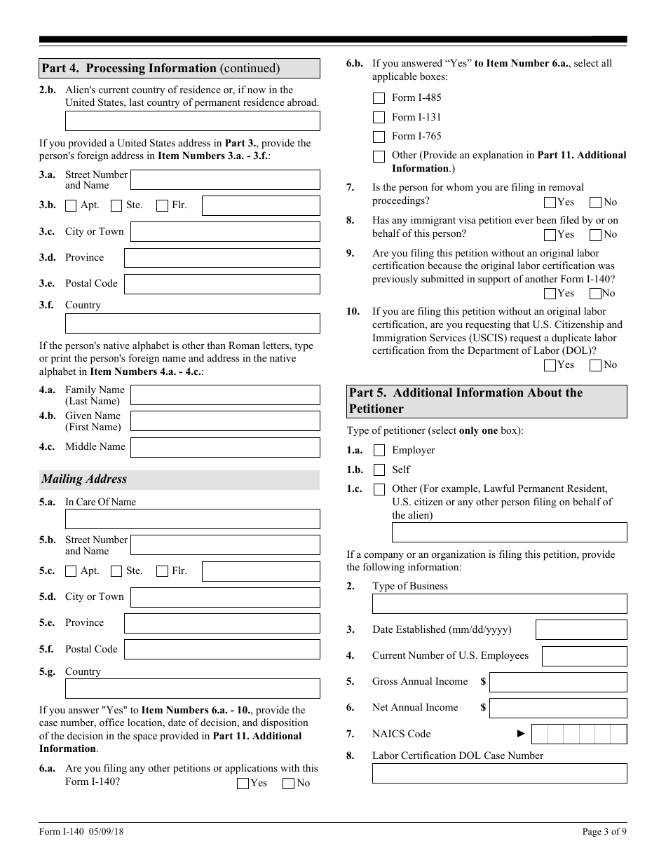 USCIS Form I-140 - Fill Out, Sign Online and Download Fillable PDF ...