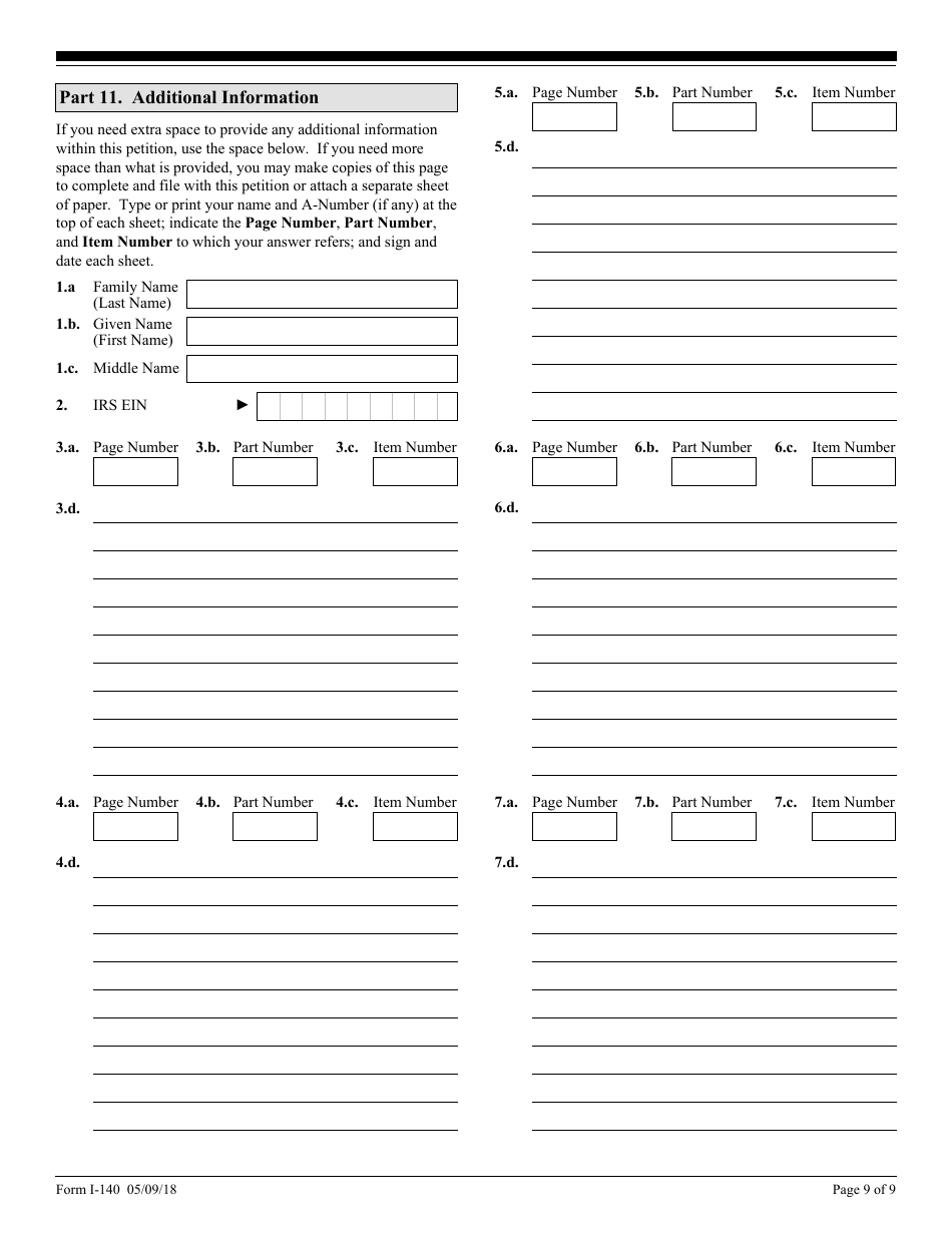 USCIS Form I-140 Immigrant Petition for Alien Workers, Page 9