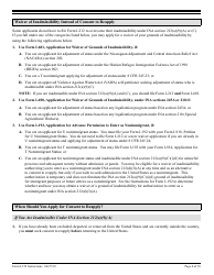 Instructions for USCIS Form I-212 Application for Permission to Re-apply for Admission Into the United States After Deportation or Removal, Page 4