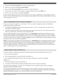Instructions for USCIS Form I-212 Application for Permission to Re-apply for Admission Into the United States After Deportation or Removal, Page 7