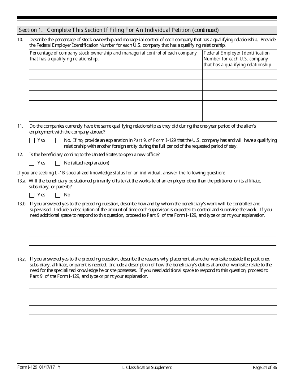 USCIS Form I-129 Petition for a Nonimmigrant Worker, Page 24