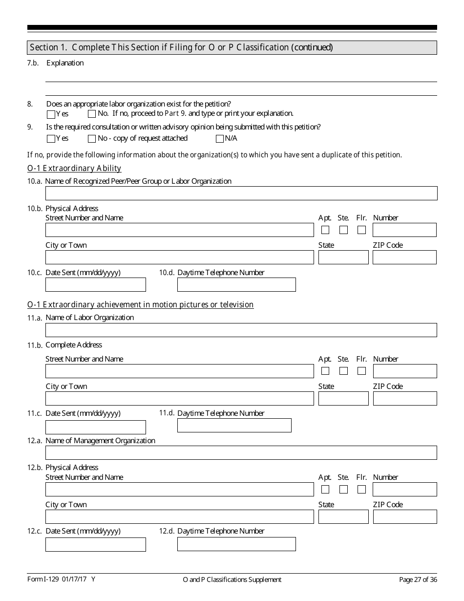 USCIS Form I-129 Petition for a Nonimmigrant Worker, Page 27