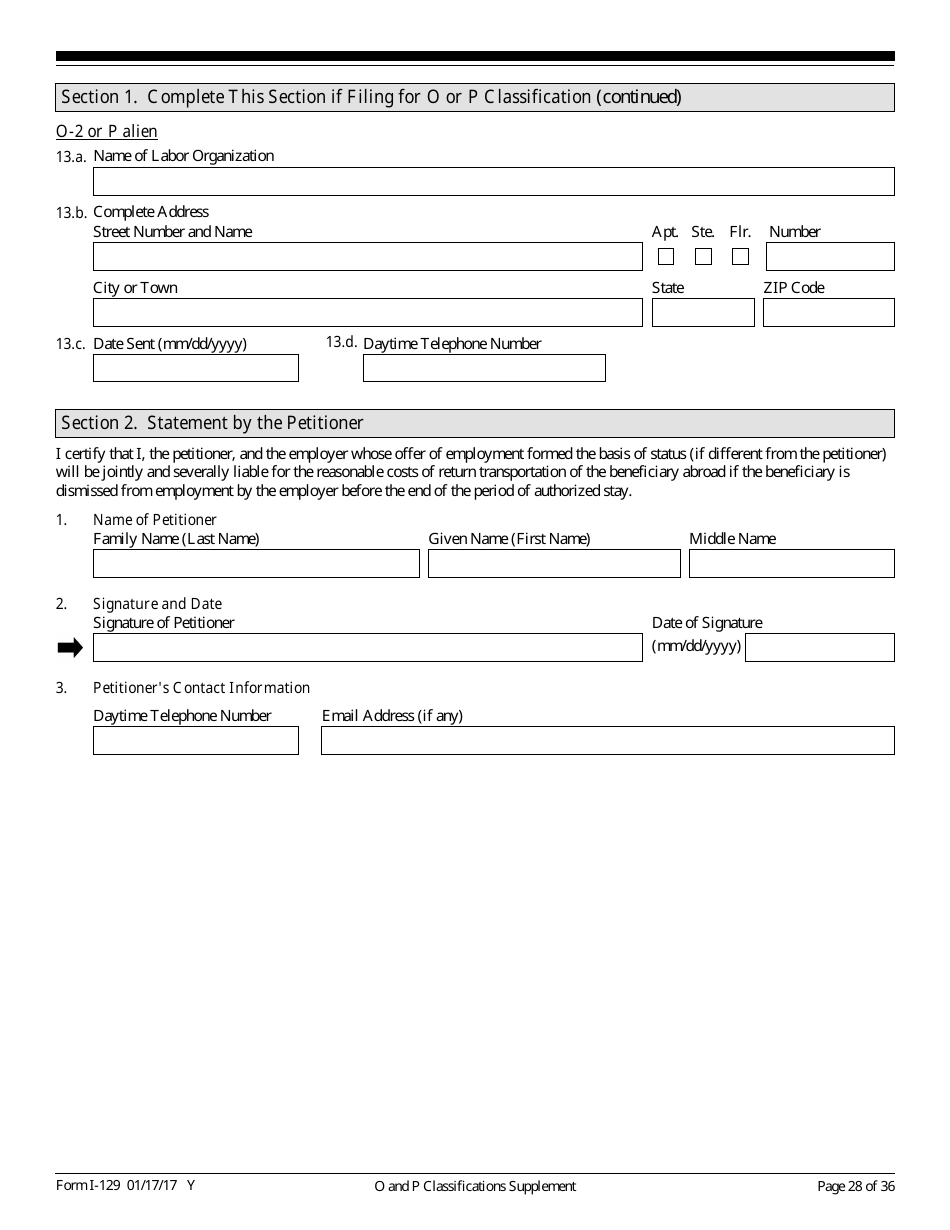 USCIS Form I-129 Petition for a Nonimmigrant Worker, Page 28