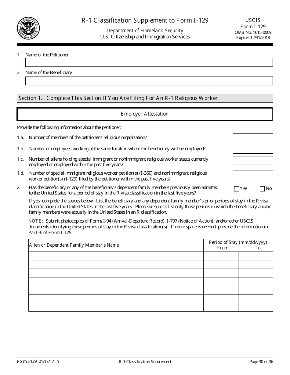 USCIS Form I-129 Petition for a Nonimmigrant Worker, Page 30