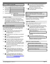 USCIS Form I-485 Supplement A Adjustment of Status Under Section 245(I), Page 2