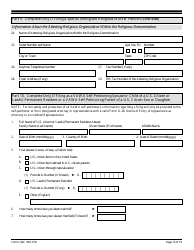 USCIS Form I-360 Petition for Amerasian, Widow(Er), or Special Immigrant, Page 13
