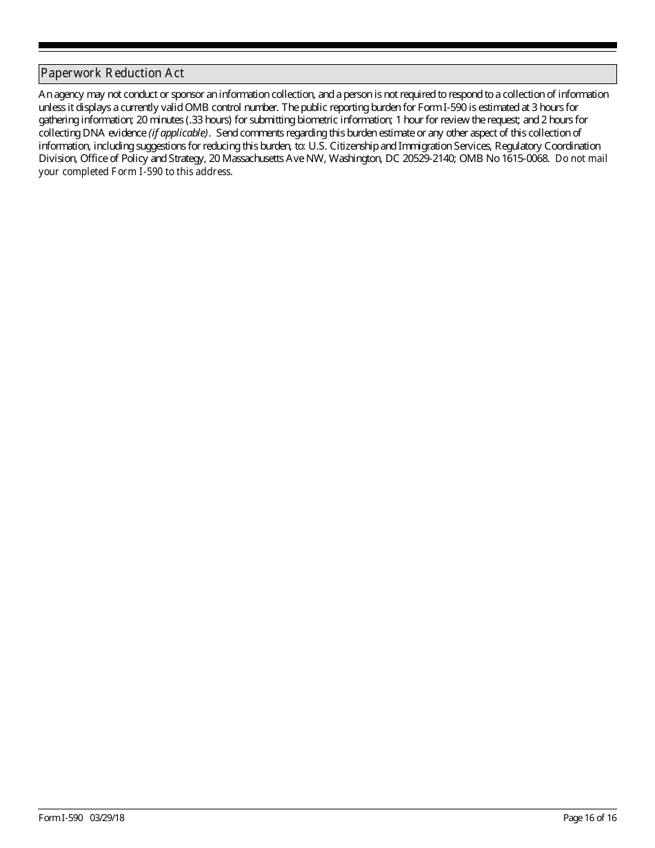 USCIS Form I-590 Registration for Classification as Refugee, Page 16