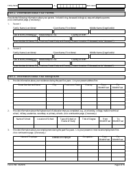 USCIS Form I-590 Registration for Classification as Refugee, Page 2
