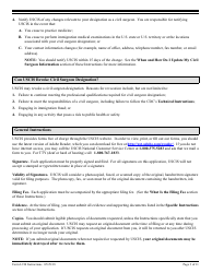 Instructions for USCIS Form I-910 Application for Civil Surgeon Designation, Page 3