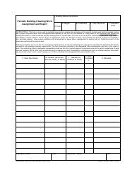 GSA Form 64 &quot;Periodic Building Cleaning Work Assignment and Report&quot;