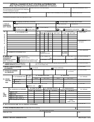 Document preview: GSA Form 87A Official Change of Duty Station Authorization