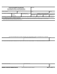 Document preview: GSA Form 376 Elevator Inspection Report