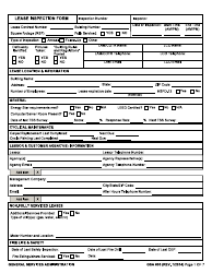 GSA Form 500 &quot;Lease Inspection Form&quot;