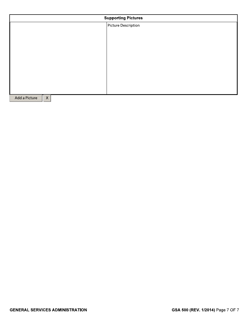 GSA Form 500 Lease Inspection Form, Page 7