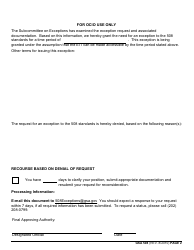 GSA Form 508 Request for Exception to Section 508 Requirement (29 U.s.c. 794d), Page 2