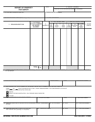 GSA Form 526 &quot;Report of Property for Survey&quot;
