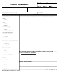 Document preview: GSA Form 1204 Condition Survey Report