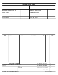 Document preview: GSA Form 1407 Mhe Shop Repair Order