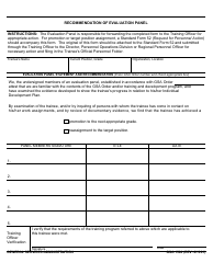 Document preview: GSA Form 1560 Recommendation of Evaluation Panel