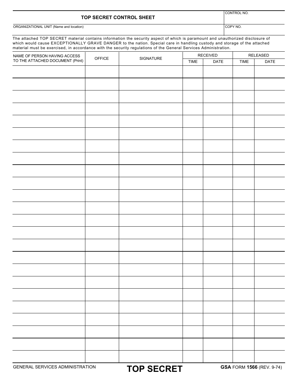 GSA Form 1566 - Fill Out, Sign Online and Download Fillable PDF ...