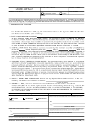 Document preview: GSA Form 1533 Utilities Contract