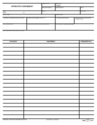 Document preview: GSA Form 1737 Operator Assignment