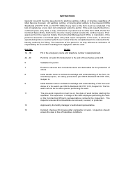 GSA Form 1755 Permit for Welding, Cutting, or Brazing, Page 2