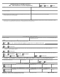 GSA Form 1974 Notification of Outside Activity