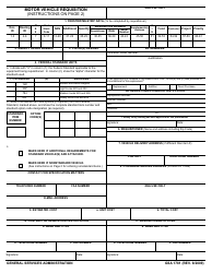 Document preview: GSA Form 1781 Motor Vehicle Requisition