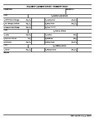 GSA Form 2131 Building Cleaning Survey - Summary Sheet, Page 2
