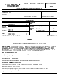 Document preview: GSA Form 2151 Records Maintenance and Disposition Report