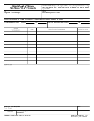 Document preview: GSA Form 2552 Request and Approval for Transfer of Vehicle(S)