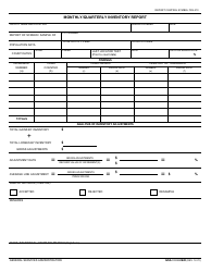Document preview: GSA Form 2620 Monthly/Quarterly Inventory Report
