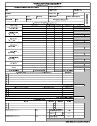 GSA Form 2630 Architect-Engineer Cost Estimate, Page 2