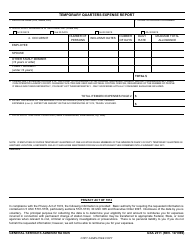 GSA Form 2511 Temporary Quarters Expense Report, Page 3