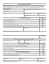 Document preview: GSA Form 3017 Labor Standards Interview