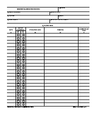Document preview: GSA Form 3359 Master Calibration Record