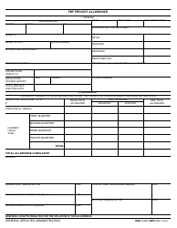 Document preview: GSA Form 3285 Fbf Project Allowance