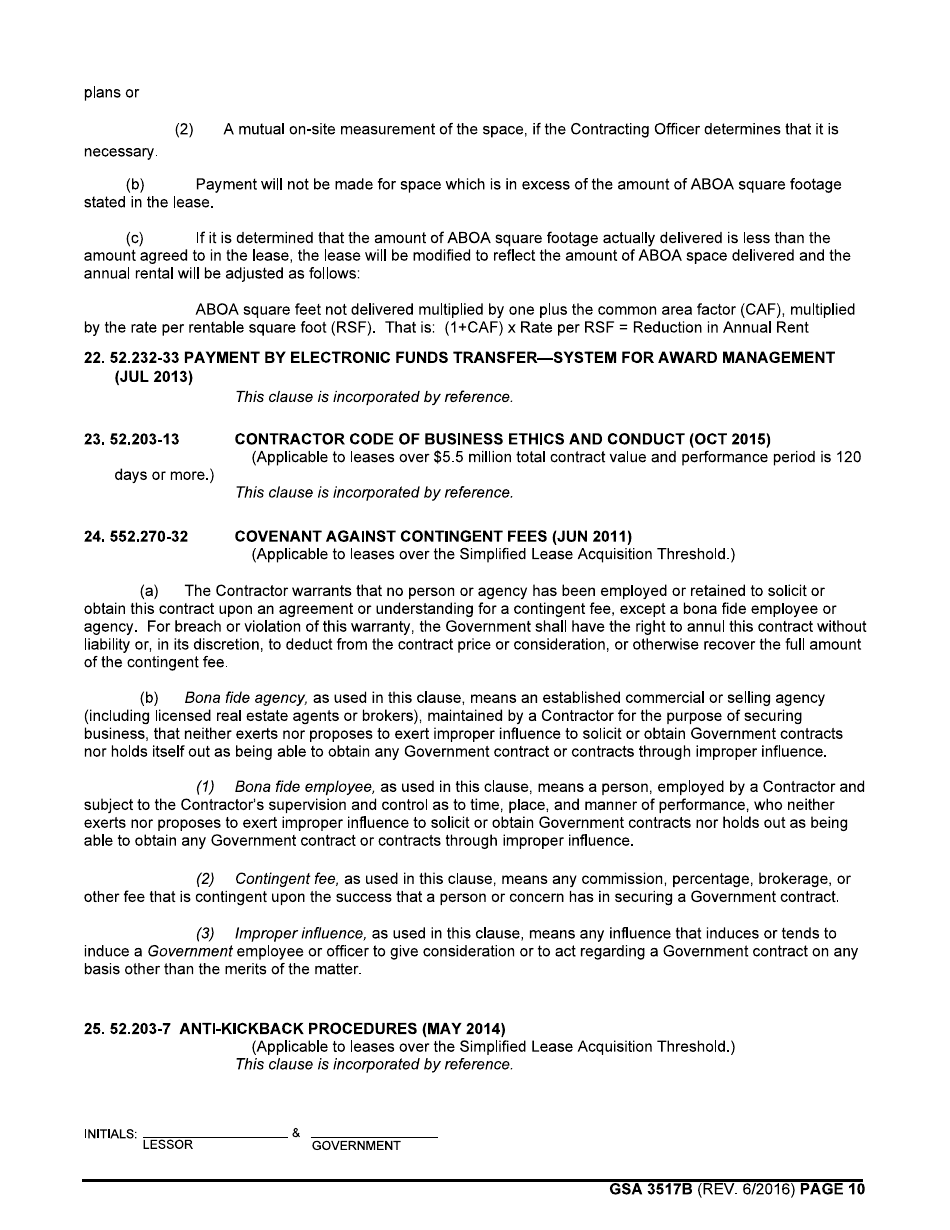 GSA Form 3517B - Fill Out, Sign Online and Download Fillable PDF ...