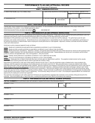 GSA Form 3440 Performance Plan and Appraisal Record - Non-supervisory Employees