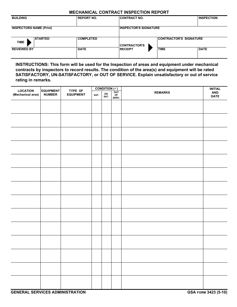 Gsa Form 3192 Download Fillable Pdf Or Fill Online