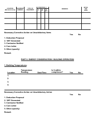GSA Form 3423 Mechanical Contract Inspection Report, Page 3