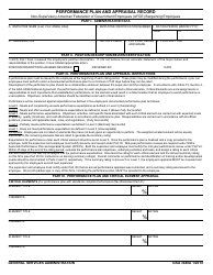 GSA Form 3440A Performance Plan and Appraisal Record - Non-supervisory Afge Bargaining Employees