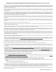 GSA Form 3467 Formal Complaint of Discrimination, Page 2